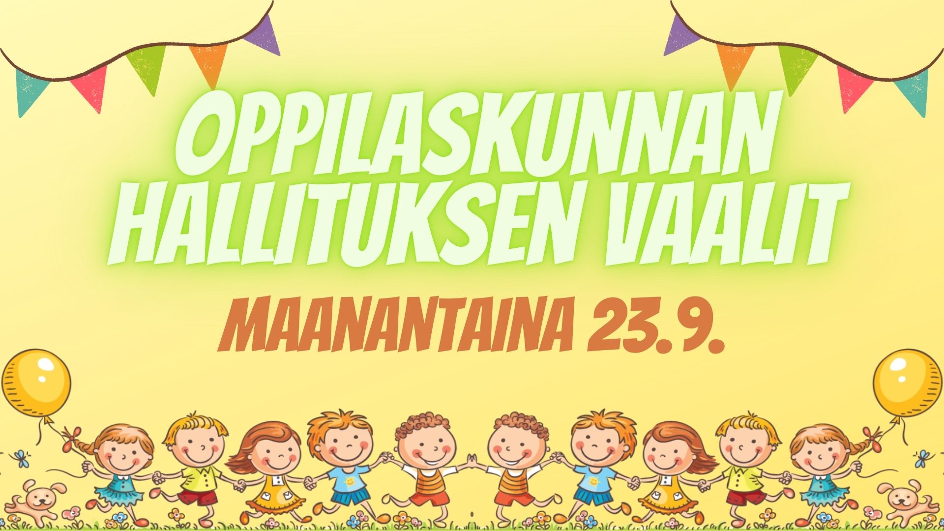 Oppilaskunnan hallituksen vaalit 23.9.