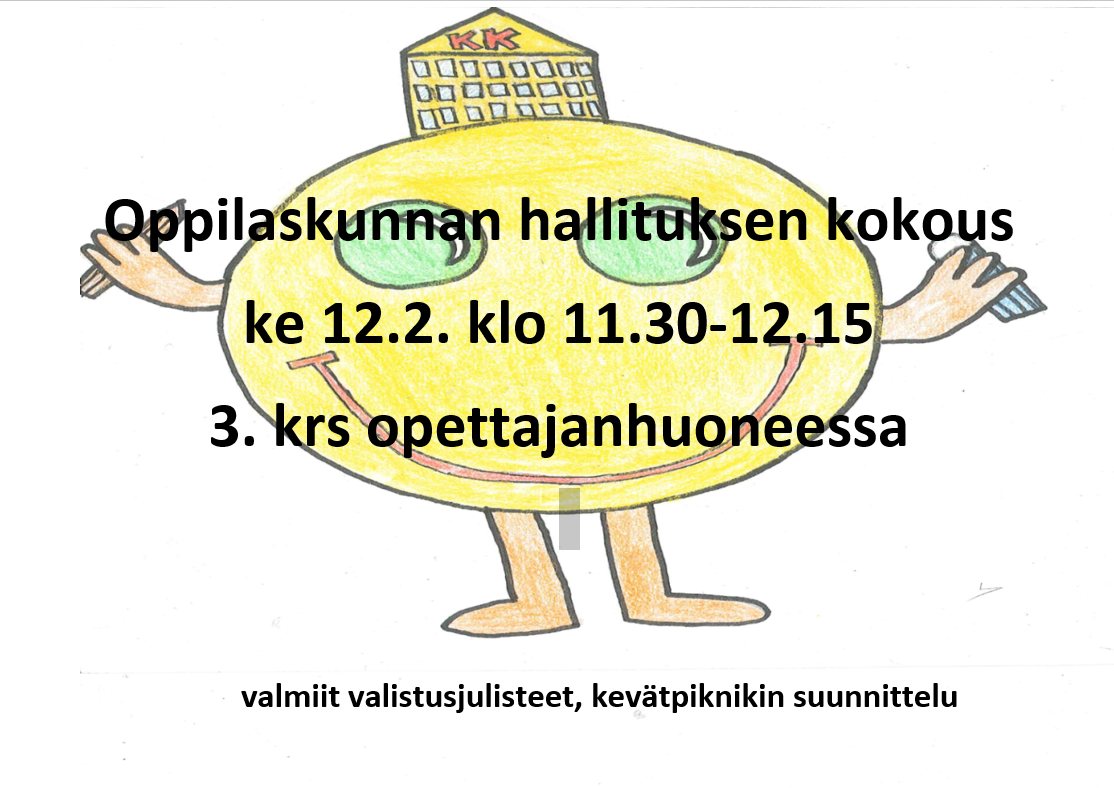 Oppilaskunnan hallituksen kokous 12.2.