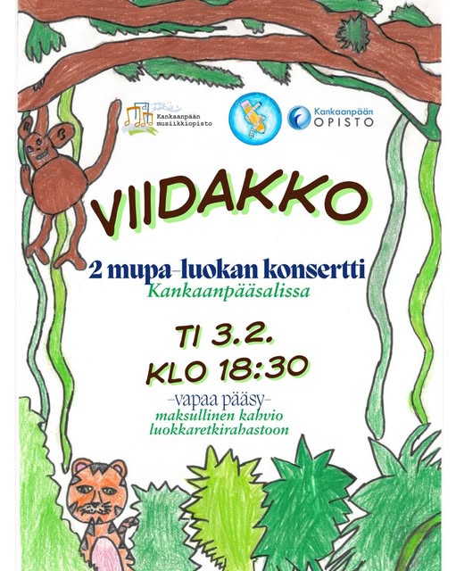 2. MuPa-luokan konsertti tiistaina 3.2.