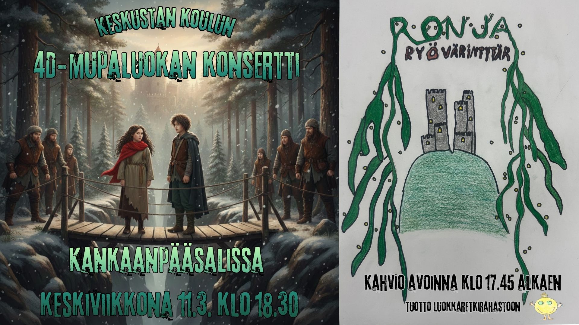 4. MuPa-luokan konsertti keskiviikkona 11.3.